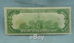 1934 $100 Bill National Currency Federal Reserve Bank of Cleveland