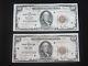 (2) 1929 $100. Dollar National Currency Bank Of New York Very Fine Condition
