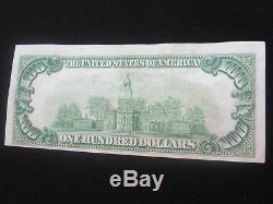 (2) 1929 $100. DOLLAR NATIONAL CURRENCY BANK OF NEW YORK VERY FINE condition