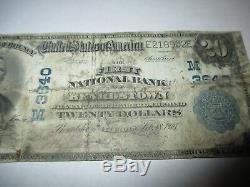 $20 1902 Beardstown Illinois IL National Currency Bank Note Bill! Ch. #3640 RARE