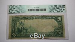 $20 1902 Bronson Michigan MI National Currency Bank Note Bill Ch. #9704 PCGS