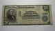 $20 1902 Burlington New Jersey Nj National Currency Bank Note Bill Ch #1222 Fine