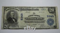 $20 1902 Caney Valley Kansas KS National Currency Bank Note Bill! Ch. #5349 FINE