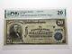 $20 1902 Chetopa Kansas Ks National Currency Bank Note Bill Ch. #11374 Pmg Vf20