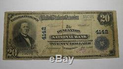 $20 1902 Duncannon Pennsylvania PA National Currency Bank Note Bill Ch. #4142