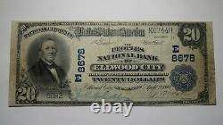 $20 1902 Ellwood City Pennsylvania PA National Currency Bank Note Bill Ch. #8678