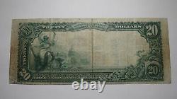 $20 1902 Ellwood City Pennsylvania PA National Currency Bank Note Bill Ch. #8678