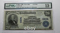 $20 1902 Hodgenville Kentucky KY National Currency Bank Note Bill! Ch #6894 F15