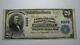 $20 1902 Johnson City Tennessee Tn National Currency Bank Note Bill #6236 Vf+