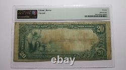 $20 1902 Marshfield Wisconsin WI National Currency Bank Note Bill #5437 PMG F15