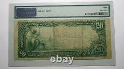 $20 1902 Monongahela City Pennsylvania National Currency Bank Note Bill 5968 PMG
