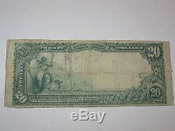 $20 1902 Nashville Illinois IL National Currency Bank Note Bill! Chart. #6524