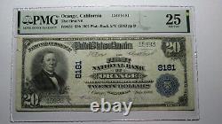 $20 1902 Orange California CA National Currency Bank Note Bill Ch #8181 VF25 PMG
