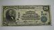 $20 1902 Princeton Illinois Il National Currency Bank Note Bill Ch. #2413 Vf