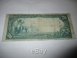 $20 1902 Toledo Illinois IL National Currency Bank Note Bill! Ch #5273 Fine