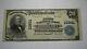 $20 1902 Woodlawn Pennsylvania Pa National Currency Bank Note Bill! Ch #10951 Vf