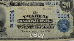 $20 1902 Yoakum Texas TX National Currency Bank Note Bill Ch. #8694 RARE