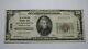 $20 1929 Allentown Pennsylvania Pa National Currency Bank Note Bill Ch #1322 Vf+