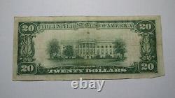 $20 1929 Ambridge Pennsylvania PA National Currency Bank Note Bill Ch #10839 VF