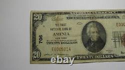 $20 1929 Amenia New York NY National Currency Bank Note Bill Charter #706 VF