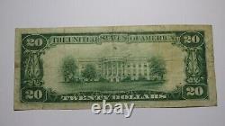$20 1929 Bath Maine ME National Currency Bank Note Bill Charter #2743 RARE