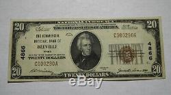 $20 1929 Beeville Texas TX National Currency Bank Note Bill Charter #4866 VF+