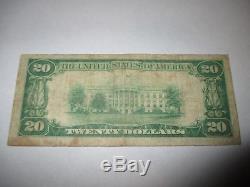 $20 1929 Berryville Arkansas AR National Currency Bank Note Bill Ch. #1040 VF