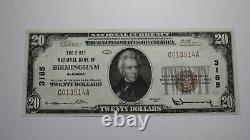 $20 1929 Birmingham Alabama AL National Currency Bank Note Bill Ch. #3185 AU