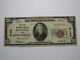 $20 1929 Bradford Ohio Oh National Currency Bank Note Bill Charter #9163 Vf