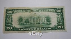 $20 1929 Brillion Wisconsin WI National Currency Bank Note Bill Ch. #7224 VF