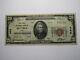 $20 1929 Bucyrus Ohio Oh National Currency Bank Note Bill Charter #443 Fine++