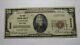 $20 1929 Canton New York Ny National Currency Bank Note Bill! Ch. #3696 Vf