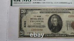 $20 1929 Chandler Oklahoma OK National Currency Bank Note Bill Ch #6269 VF25