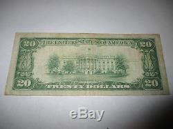 $20 1929 Chico California CA National Currency Bank Note Bill! Ch. #13711 VF