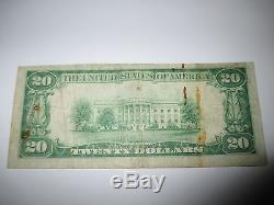 $20 1929 Chico California CA National Currency Bank Note Bill! Ch. #8798 Fine