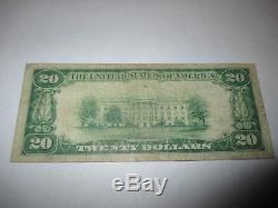 $20 1929 Chillicothe Ohio OH National Currency Bank Note Bill! Ch. #128 FINE