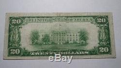 $20 1929 Colfax Washington WA National Currency Bank Note Bill Ch. #7095 Fine