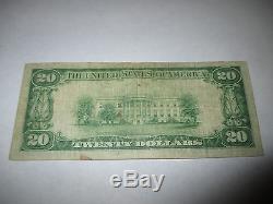 $20 1929 Collingswood New Jersey NJ National Currency Bank Note Bill #7983 Fine
