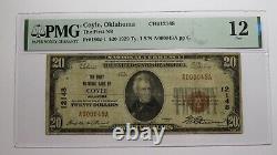 $20 1929 Coyle Oklahoma OK National Currency Bank Note Bill! Ch. #12148 F12 PMG