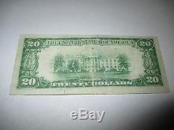 $20 1929 Cumberland Maryland MD National Currency Bank Note Bill! Ch #1519 RARE