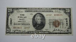 $20 1929 Dale Pennsylvania PA National Currency Bank Note Bill Ch. #12967 RARE