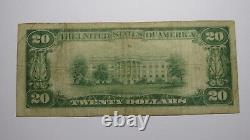 $20 1929 Dauphin Pennsylvania PA National Currency Bank Note Bill Ch #11512 FINE