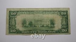 $20 1929 De Witt Iowa IA National Currency Bank Note Bill! Charter #3182 Fine