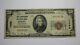 $20 1929 Derby Connecticut Ct National Currency Bank Note Bill Charter #1098 Vf