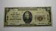 $20 1929 Dothan Alabama Al National Currency Bank Note Bill Charter #5249 Vf