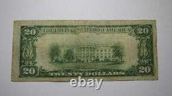 $20 1929 Du Bois Pennsylvania PA National Currency Bank Note Bill Ch. #5019 FINE