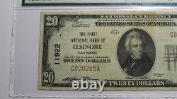 $20 1929 Elsinore California CA National Currency Bank Note Bill #11922 VF25 PMG