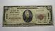 $20 1929 Evanston Illinois Il National Currency Bank Note Bill Ch. #5279 Fine