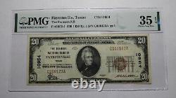$20 1929 Fayetteville Texas TX National Currency Bank Note Bill! #10954 VF35 PMG