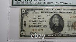 $20 1929 Fergus Falls Minnesota MN National Currency Bank Note Bill Ch 2030 VF30